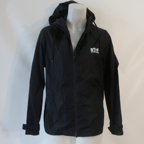 Womens Star Golden Goose GWP01032 (Item- 20) Black Windcheater Jacket 36 US/XXS - Picture 3 of 14